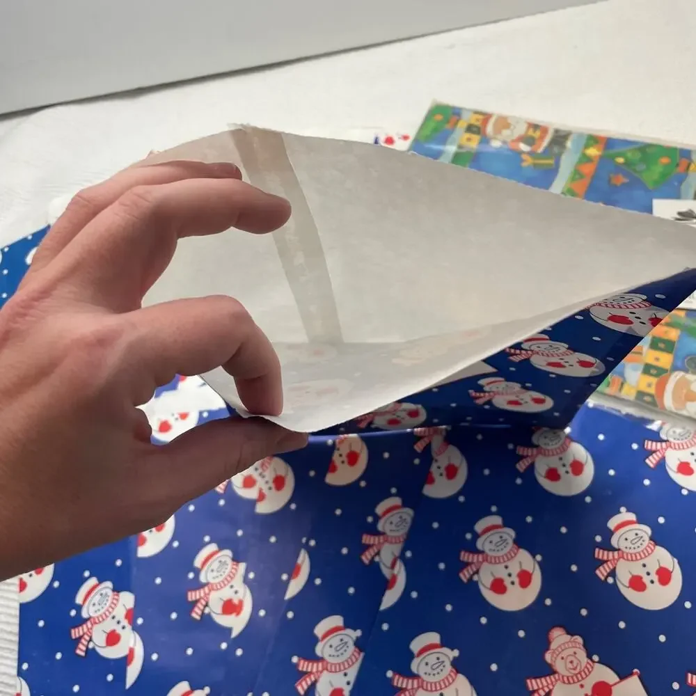 Vintage gift bags and vintage wrapping paper